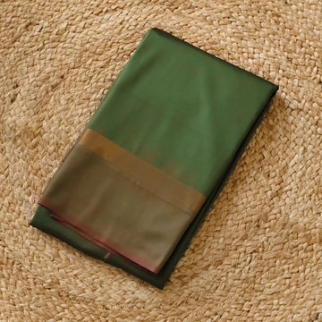 Cypress Fuchsia - Dark Olive Green & Fuchsia Pink - Fancy Saree