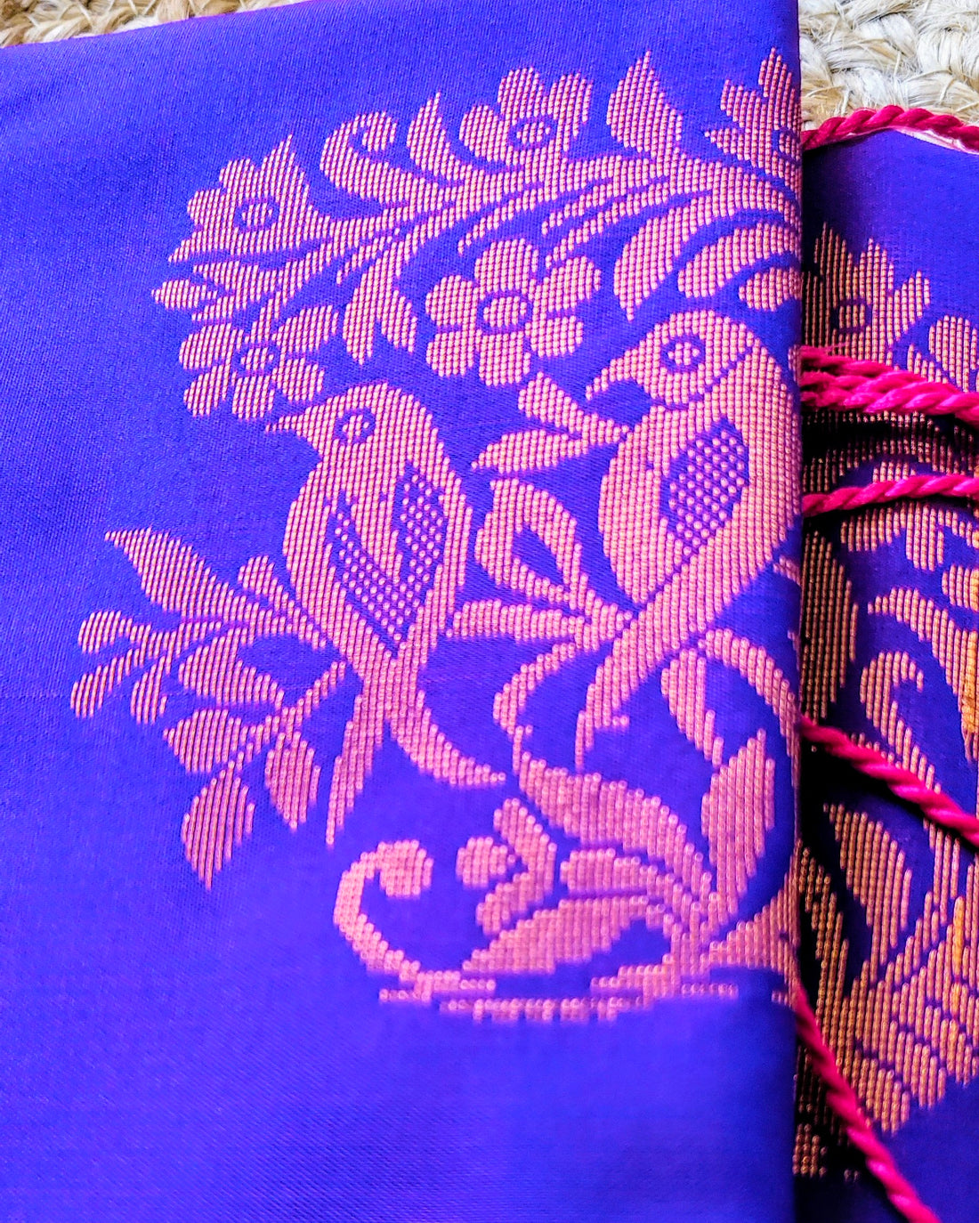 Voilet Enchantment- voilet (& blueish) & magenta pink- Fancy saree