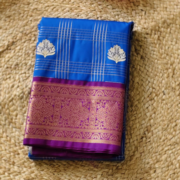 Varnam Collection - Neelambari - Kanchi Semi-Silk Saree